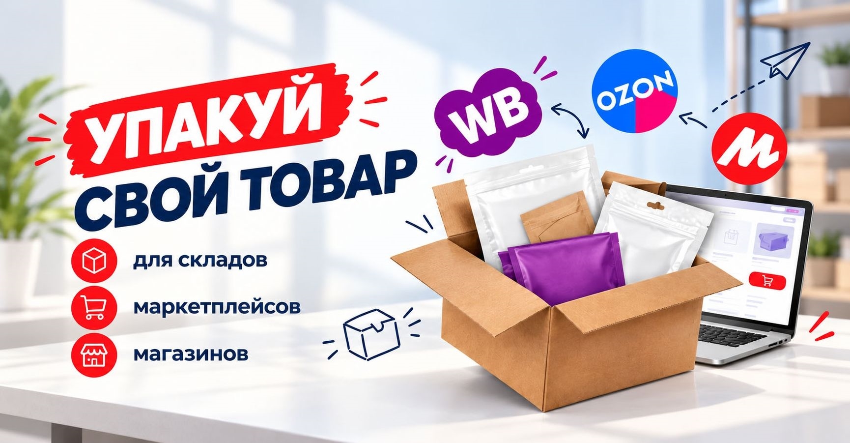 упаковка для маркетплейсов в Петербурге и Москве