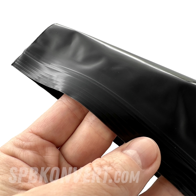 ЧЕРНЫЙ ПАКЕТ С ЗАМКОМ ZIP-LOCK 12х17 см / 75 мк купить в