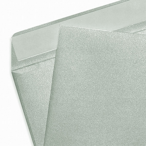 FABRIANO COCKTAIL PLATINUM дизайнерский конверт белое золото DL 110х220 мм K500-1116 - фото 30083