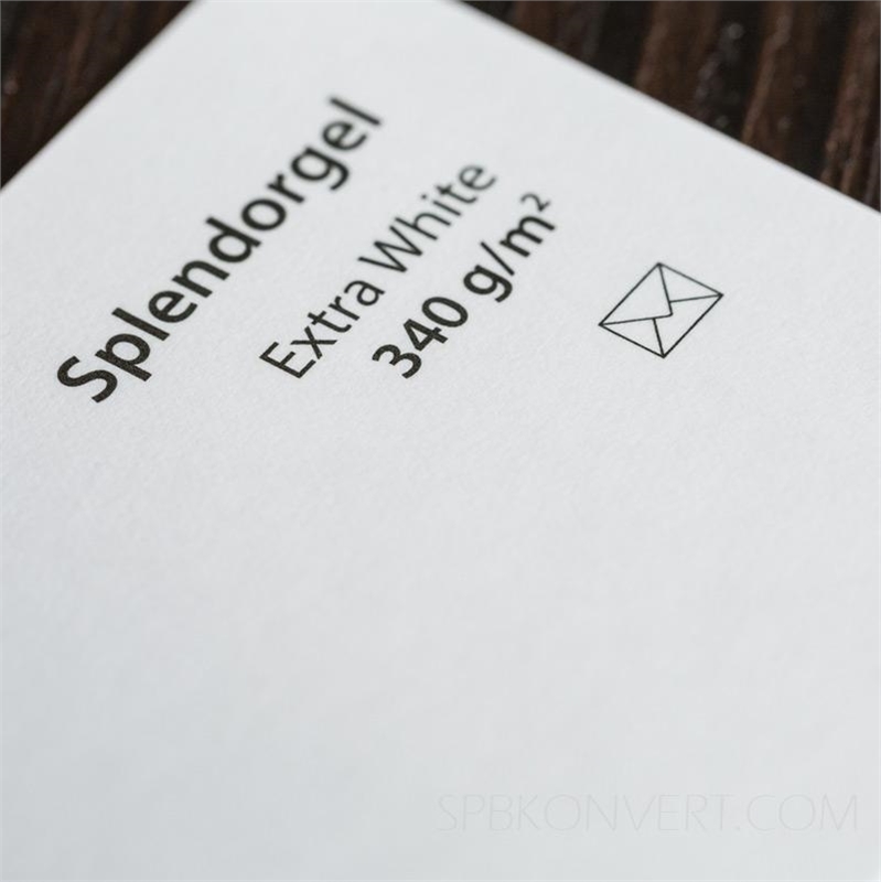 SPLENDORGEL EXTRA WHITE SRA3 340 г/кв.м дизайнерский картон в листах 32*45 см SRA3.03 - фото 31752