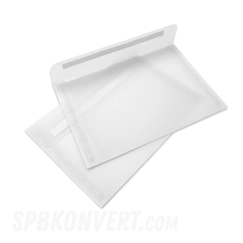 КОНВЕРТ ИЗ КАЛЬКИ С6 114х162 мм полупрозрачный белый Vellum-C6