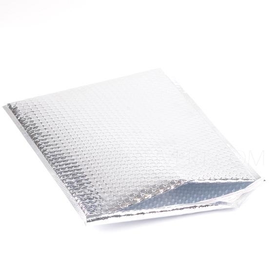 СЕРЕБРЯНЫЙ МЕТАЛЛИЗИРОВАННЫЙ ПАКЕТ С ПУЗЫРЧАТОЙ ПЛЕНКОЙ CD, 165x165 мм CD metal-silver - фото 37920