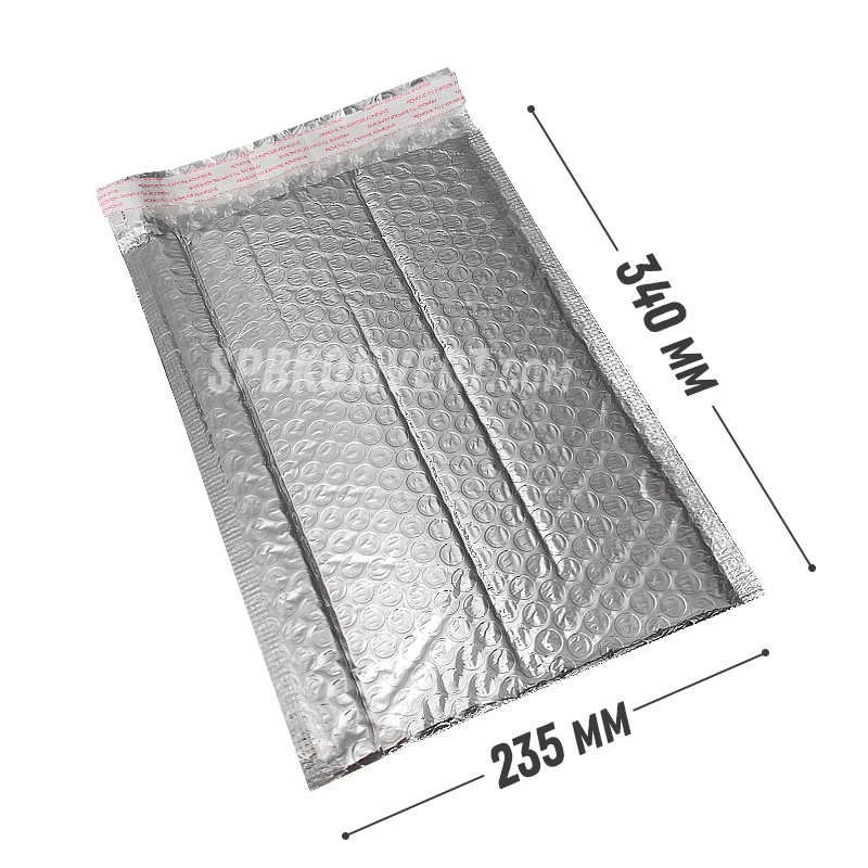 Пакет серебряный фольгированный с воздушной подушкой G/17 - 235х340 мм F-G/17