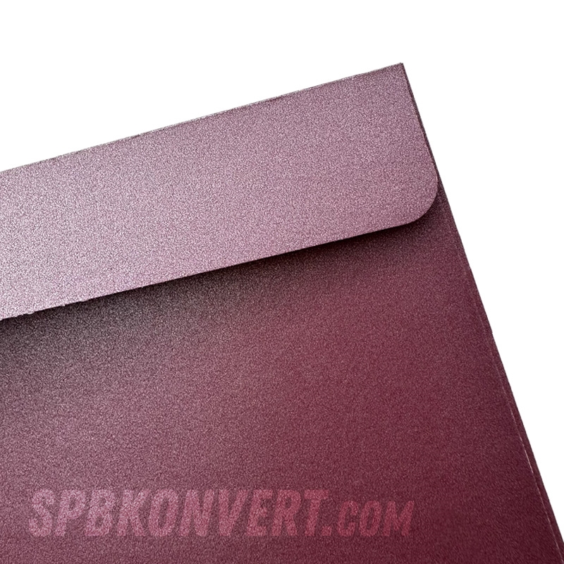 PURPLE PEARL C6 114х162 мм дизайнерский конверт фиолетовый металлик | 100 г/м² M-C6-purple