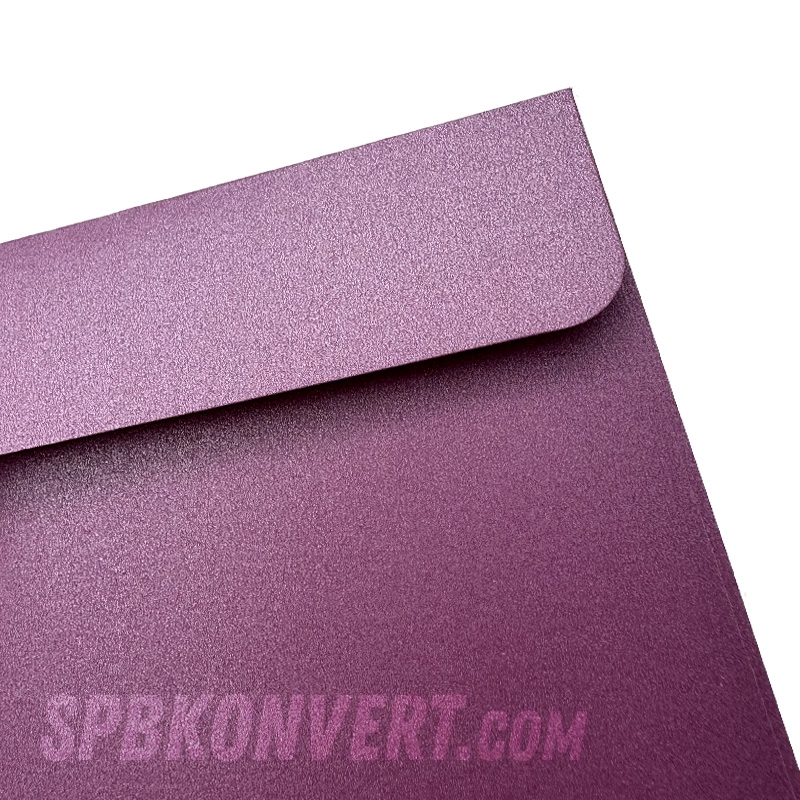 LILAC PEARL DL 110х220 мм дизайнерский конверт сиреневый металлик | 100 г/м² M-DL-lilac