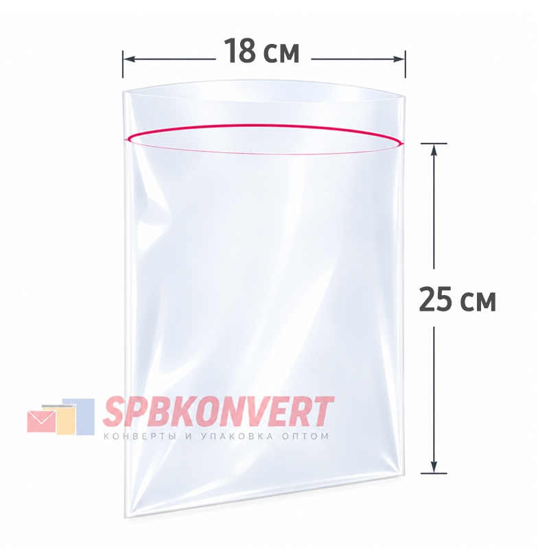 ZIP-LOCK ПАКЕТ 18х25 см | 45 мкм Россия ZIP45.18х25