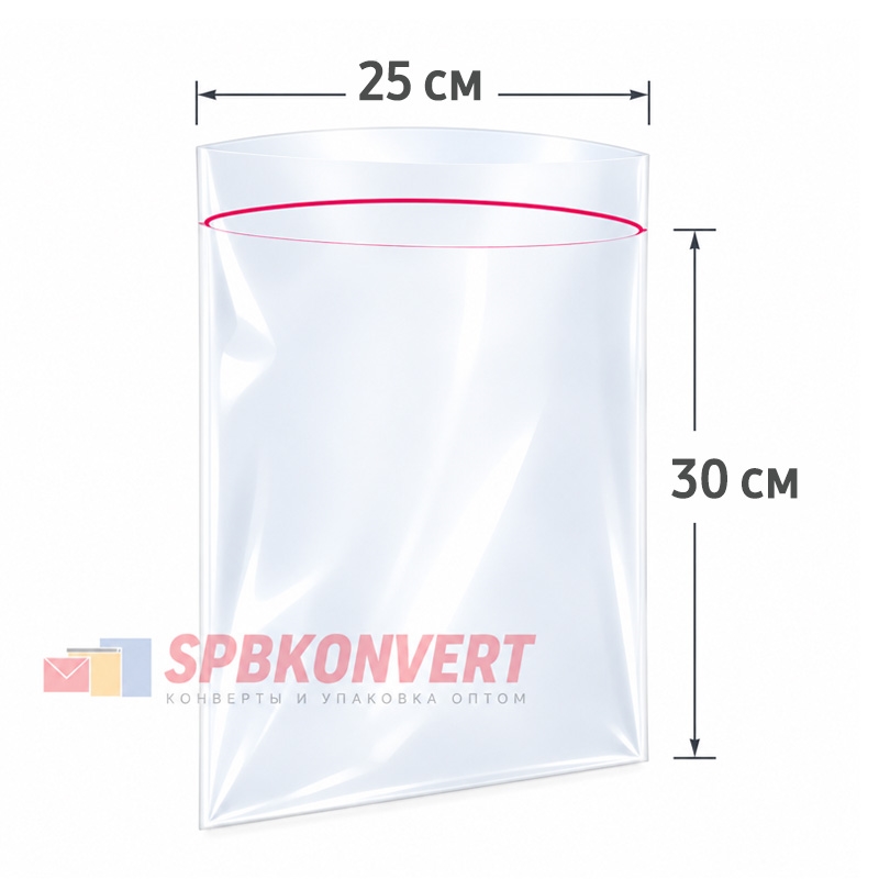 ПАКЕТ С ЗАМКОМ ZIP-LOCK 25*30 см | плотный 80 мкм ZIP80.25х30
