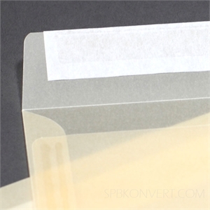 КОНВЕРТ ИЗ КРЕМОВОЙ КАЛЬКИ Е65 110х220 мм полупрозрачный vellum 04
