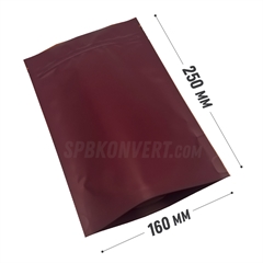 БОРДОВЫЙ ПАКЕТ ДОЙ-ПАК 160*250+45 мм матовый zip-lock D3220