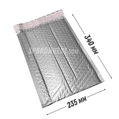 Пакет серебряный фольгированный с воздушной подушкой G/17 - 235х340 мм F-G/17