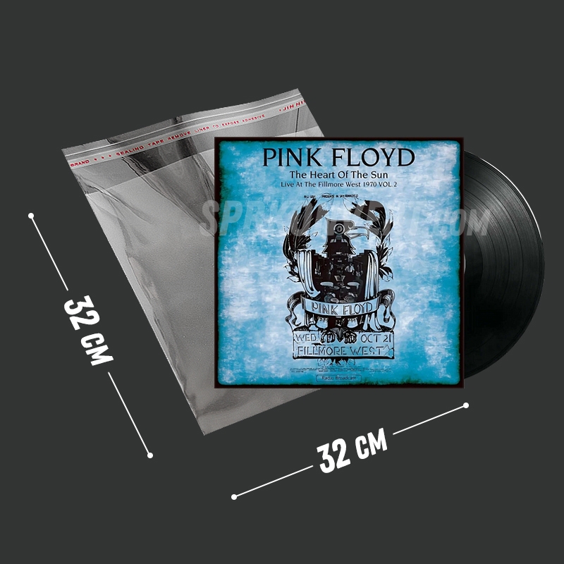 ПАКЕТ БОПП 32x32+3 25 мкм для винилловых пластинок PP32/32