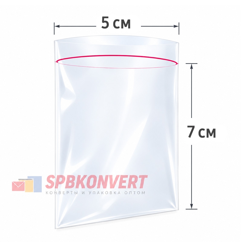 ПАКЕТЫ ZIP-LOCK 5*7 см 30 мкм ZIP30.5х7