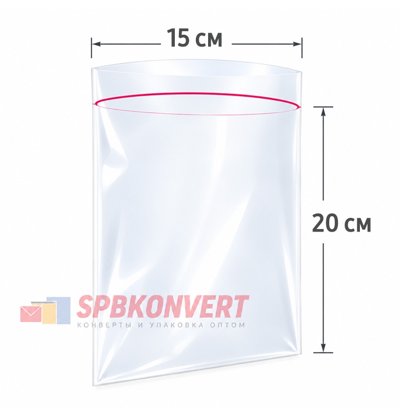 ПАКЕТ С ЗАМКОМ ZIP-LOCK 15х20 см 100 мкм Россия ZIP100.15x20