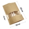 ПАКЕТ ДОЙ ПАК 135х225 мм КРАФТ С ПРОЗРАЧНЫМ ОКНОМ 40 мм, zip-lock D1802 - фото 30996