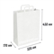 КРАФТ ПАКЕТ 320х170x430 мм | Белый | Плоские ручки 320/170/430 white/flat