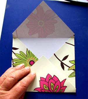 Как сделать из бумаги прямоугольный конверт с «кармашком»